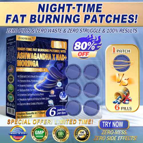 🔥 Want faster results? Add this 80% OFF to accelerate your progress. NIGHT-TIME FAT BURNING PATCHES! ZERO PILLS & ZERO WASTE & ZERO STRUGGLE & 100% RESULTS.