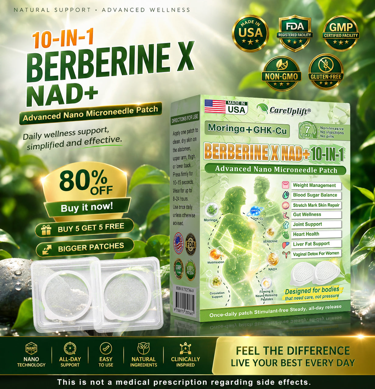 Official CareUplift® Store 🍀  Advanced Metabolic Nano Patch